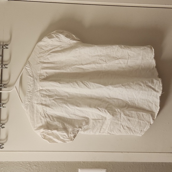 Vici Short Sleeve Striped Button Down Blouse S - Picture 7 of 7